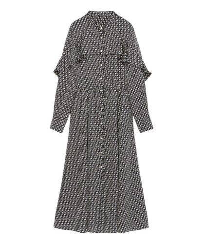 ボタニカルプリントフレアスリーブ ワンピース|ANAYI OFFICIAL ONLINE