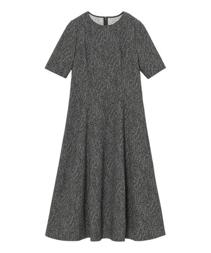 ドットジャガードデコルテスリットワンピース|ANAYI OFFICIAL ONLINE