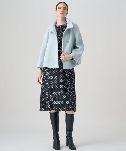 ANAYI アナイ グレー ショートコート アンゴラ ウール ANAYI コート アウター ウールビーバーショートコート