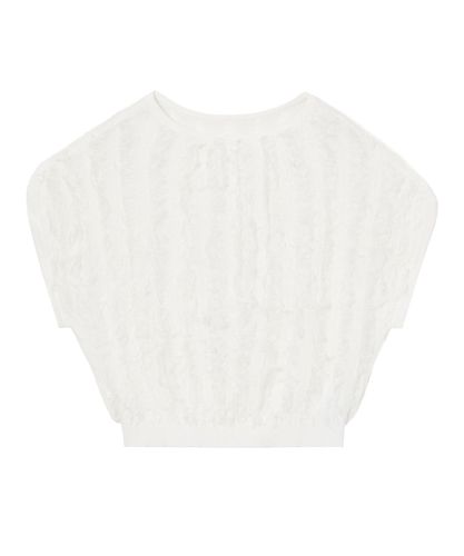 バックリボンネックシアー プルオーバー|ANAYI OFFICIAL ONLINE STORE