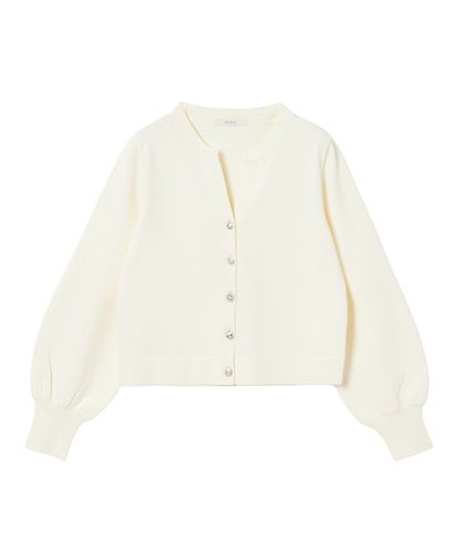 新品 ANAYI アナイ カーディガン ビジュー スパンコール 38 ネイビー スパンコールツイーディ カーディガン （カーディガン・ボレロ