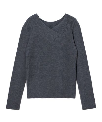 【759】アナイ　シアーウールシルクリブハイネック プルオーバー　黒　薄手　黒 ウールシルクシアーリブハイネックプルオーバー|ANAYI OFFICIAL ONLINE