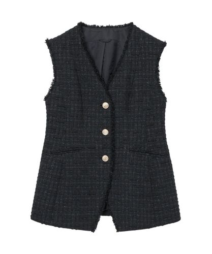 Eternal Line 2025】ミックスツイードペプラム ジャケット|ANAYI