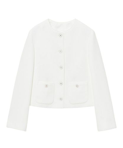 セットアップ対応商品】レース刺繍ストリング ジャケット|ANAYI