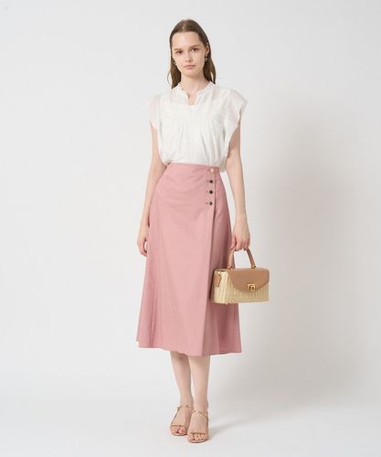 【美品】値下げ✨ANAYI デニムライクフレアスカート⭐︎6/29までの出品 DBL 様専用 ANAYI アナイ デニムライクフレアスカート ホワイト