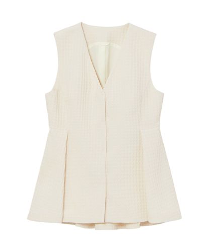 セットアップ対応商品】ミックスヤーンツイードショートジレ|ANAYI