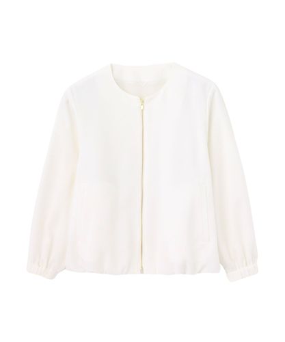 アナイ 23SS コットンボイルギャザーブルゾン シアー長袖　ノーカラー アナイ 23SS コットンボイルギャザーブルゾン シアー長袖 ノーカラー