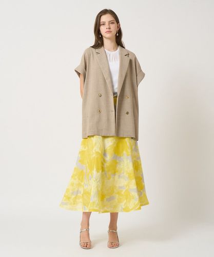 セットアップ対応商品】カラミリネンライクフレンチスリーブ