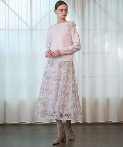 新品未使用　ANAYI　アナイ　今季新作　スノーフレークチュールフレア スカート スノーフレークチュールフレア スカート|ANAYI OFFICIAL ONLINE