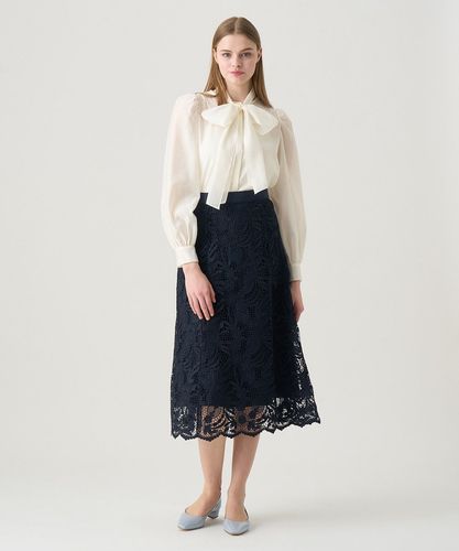 ANAYI レースロングスカート ケミカルレースフレア スカート|ANAYI OFFICIAL ONLINE STORE