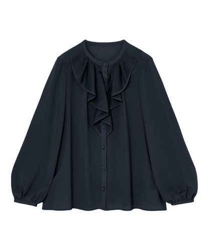 スパンローンフリルネックブラウス|ANAYI OFFICIAL ONLINE STORE