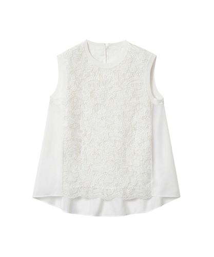 コットンツイルフリルスリーブ ブラウス|ANAYI OFFICIAL ONLINE STORE