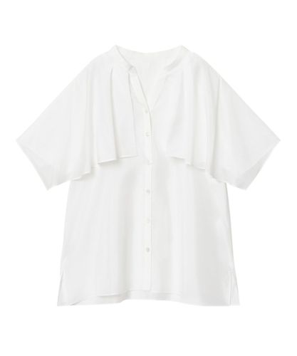 タイプライターチュールスリーブ ブラウス|ANAYI OFFICIAL ONLINE