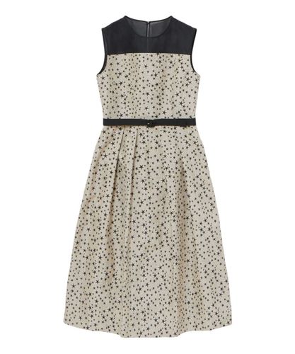 ドローイングフラワープリントシャツ ワンピース|ANAYI OFFICIAL