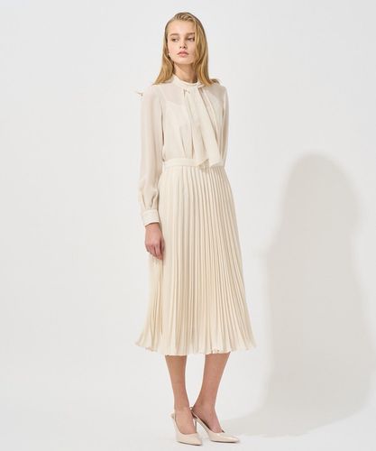 新品 ANAYI アナイ プリーツワンピース 34号 Eternal Line 2025】シアードビープリーツ ワンピース|ANAYI