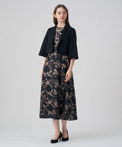 フラワーエンブロイダリーフレア ワンピース|ANAYI OFFICIAL ONLINE