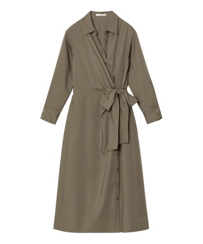 布帛コンビキーネック ワンピース|ANAYI OFFICIAL ONLINE STORE