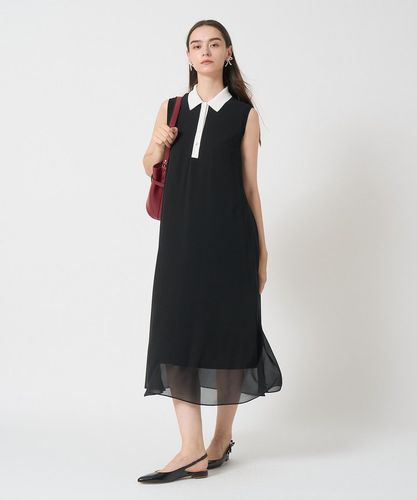 シフォンコンビ配色カラー ワンピース|ANAYI OFFICIAL ONLINE STORE