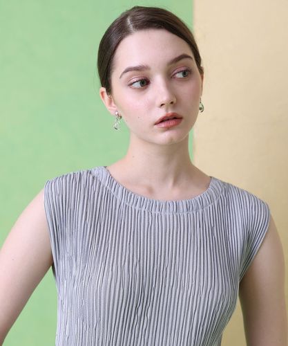 今期美品♡ANAYI サッカーストレッチプリーツワンピース・ネイビー♡34サイズ サッカーストレッチプリーツ ワンピース|ANAYI OFFICIAL ONLINE