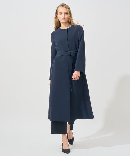 2025✨極美品✨アナイ　コンパクトストレッチノーカラーコート　ミントグリーン Eternal Line 2025】コンパクトストレッチノーカラーコート