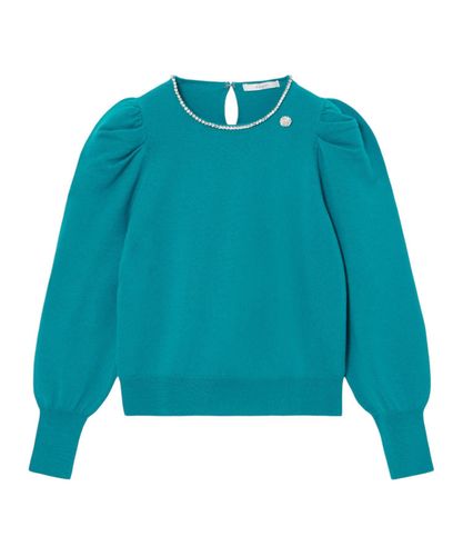 ペイントフラワープリントクルーネック プルオーバー|ANAYI OFFICIAL