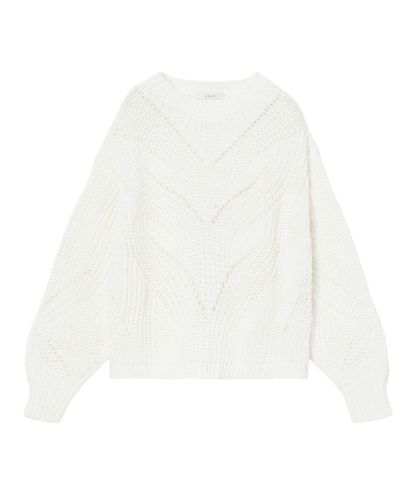 ビジューネックボリュームスリーブ プルオーバー|ANAYI OFFICIAL