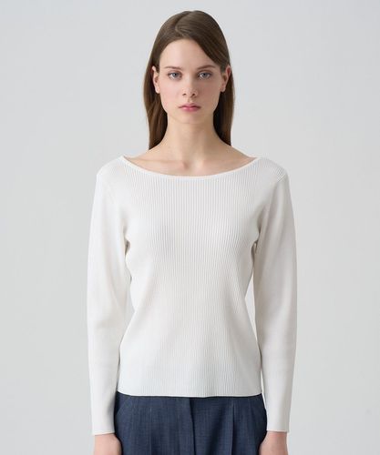 ANAYI レーヨンナイロン ラッフルプルオーバー ANAYI レーヨンナイロン ラッフルプルオーバー