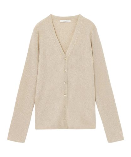 アセテートポリエステルVカーディガン|ANAYI OFFICIAL ONLINE STORE