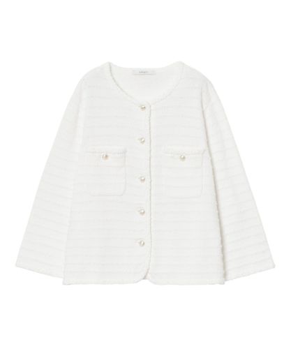 Eternal Line 2025】ミックスツイードコンビジャケットカーディガン