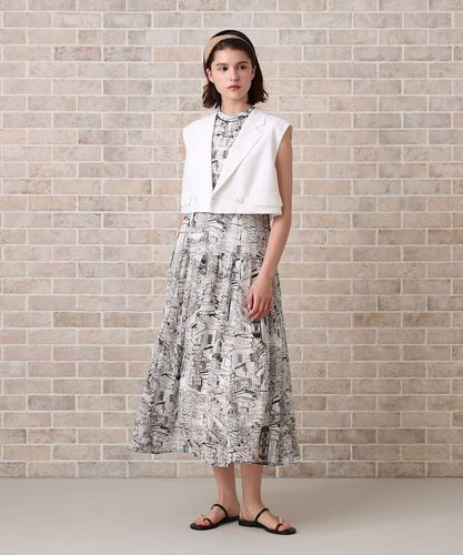 アナイ リネンライクビエラショートジレ セットアップ対応商品】リネンライクビエラショートジレ|ANAYI