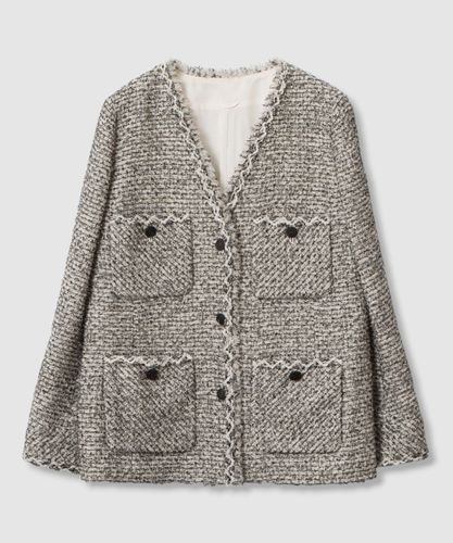 セットアップ対応商品】ワッフルツイードポケット ジャケット|ANAYI