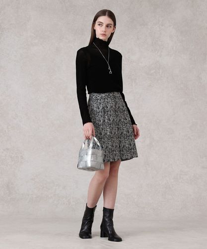 セットアップ対応商品】ツイーディージャガードキュロットパンツ