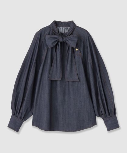 セットアップ対応商品】ペイントフラワープリントスリットネック