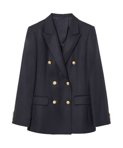 ANAYI ウールジョーゼットステンカラージャケット セットアップ対応商品】ウールジョーゼットステンカラージャケット