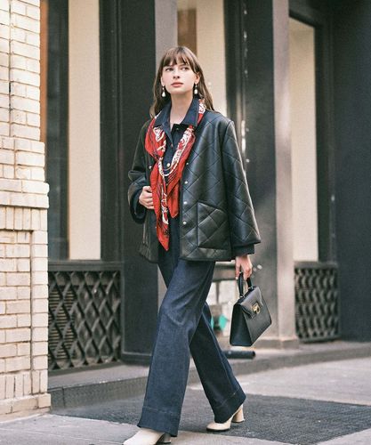 ANAYI アナイ ダークデニム ジャケット 36 デニムライク ショート丈 ANAYI アナイ ダークデニム ジャケット 36 デニムライク ショート丈