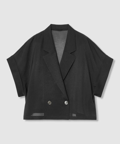 アナイ、ライクフレンチスリーブ ジャケット セットアップ対応商品】カラミリネンライクフレンチスリーブ