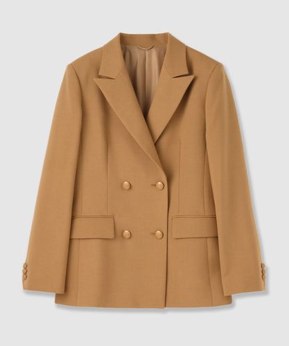 Eternal Line 2026】ウールジョーゼットノーカラーダブルジャケット