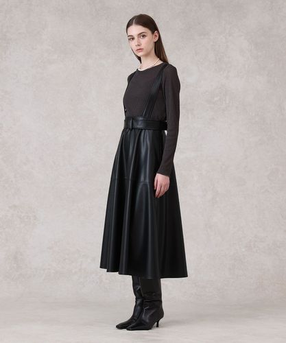 フェイクレザージャンパースカート フェイクレザージャンパー スカート|ANAYI OFFICIAL ONLINE