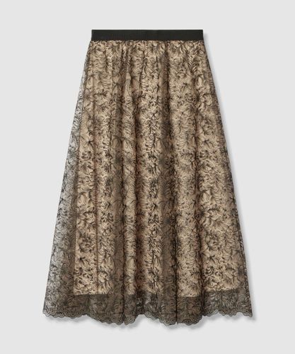 レザーフラワーエンブロイダリー スカート|ANAYI OFFICIAL ONLINE