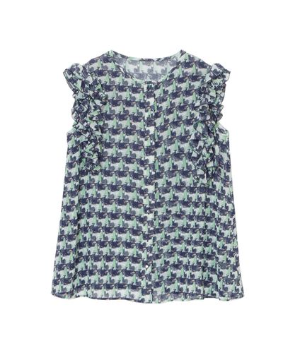 チケットプリントボウタイ ブラウス|ANAYI OFFICIAL ONLINE STORE