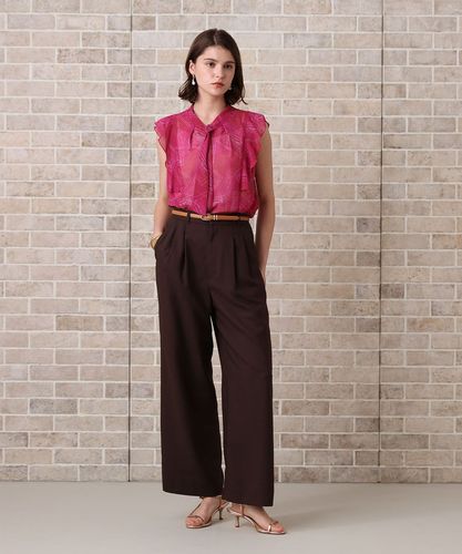 チケットプリントボウタイ ブラウス|ANAYI OFFICIAL ONLINE STORE