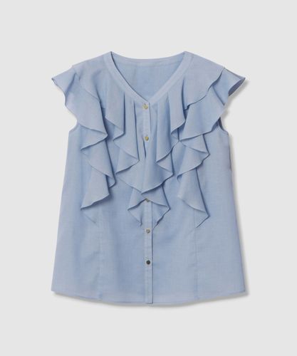 bouquet プリント ミニフリルブラウス|ANAYI OFFICIAL ONLINE STORE