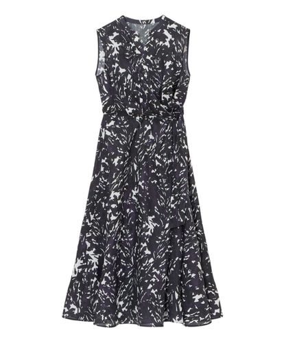 モノトーンフラワープリントシャツワンピース|ANAYI OFFICIAL ONLINE