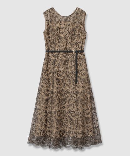 アナイ　リーフ　エンブロイダリー　フレア　ワンピース 34 アナイ リーフ エンブロイダリー フレア ワンピース 34