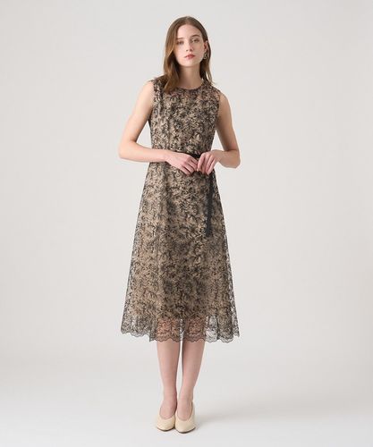 レースフラワーチュールフレア ワンピース|ANAYI OFFICIAL