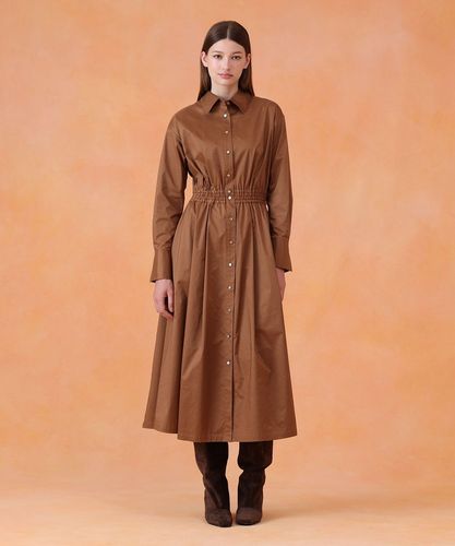 極美品 ANAYI アナイ シャツワンピース ウール ロング グレンチェック ANAYI（アナイ）の「ウールフラノタックシャツ ワンピース