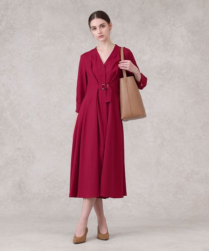 ウールジョーゼットフロントタック ワンピース|ANAYI OFFICIAL