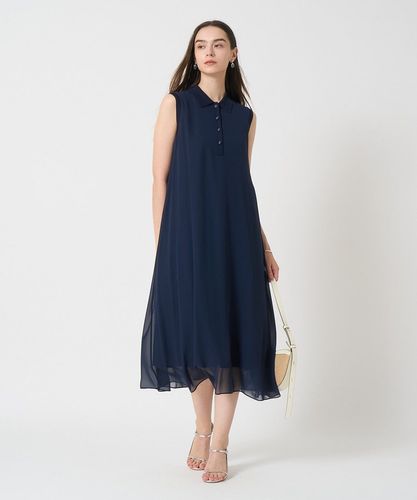 シフォンコンビ配色カラーワンピース|ANAYI OFFICIAL ONLINE