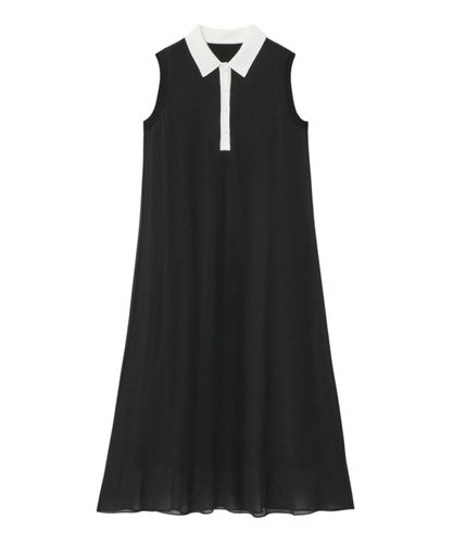 シフォンコンビ配色カラー ワンピース|ANAYI OFFICIAL ONLINE STORE