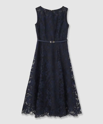 【美品】アナイ コードフラワーレースフレアワンピー38 M ブラック 近年モデル ホップフラワーレースフレアワンピース|ANAYI OFFICIAL ONLINE STORE